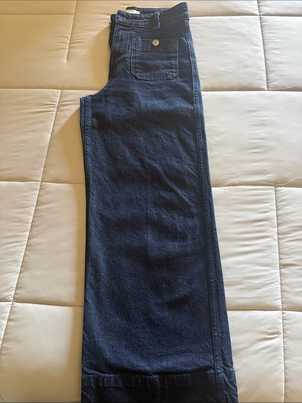 H&M Dark Blue Wide-Leg Jeans
